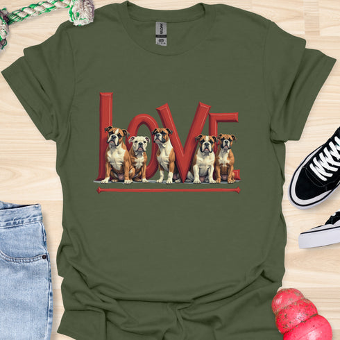 Love is a four legged word - V4 - The Family T-Shirt